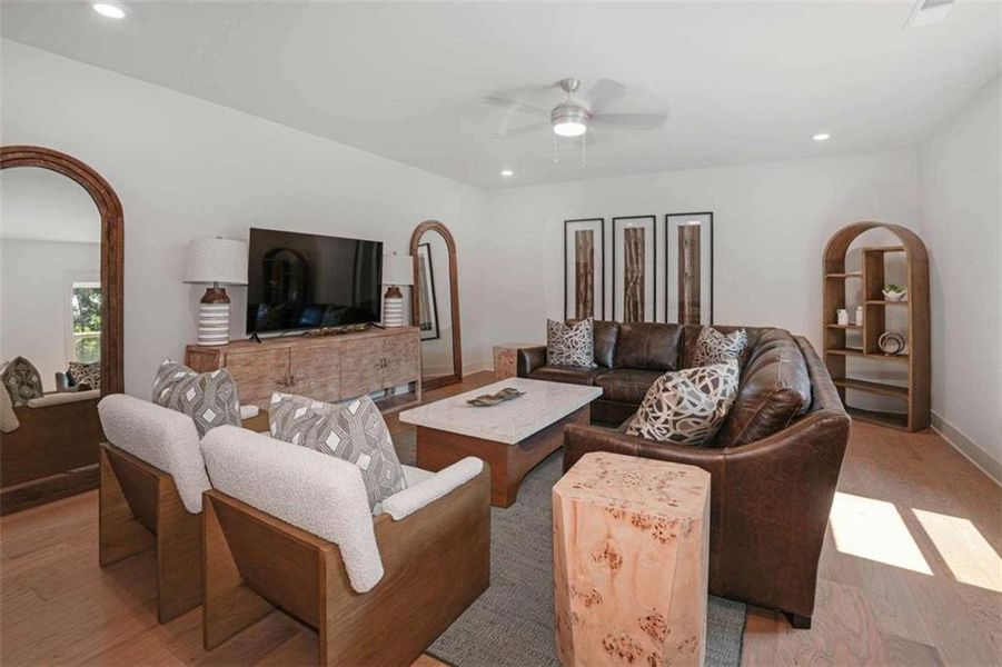 Furnished interior view inside a new home in Steeplechase, Hoschton (Image 7).