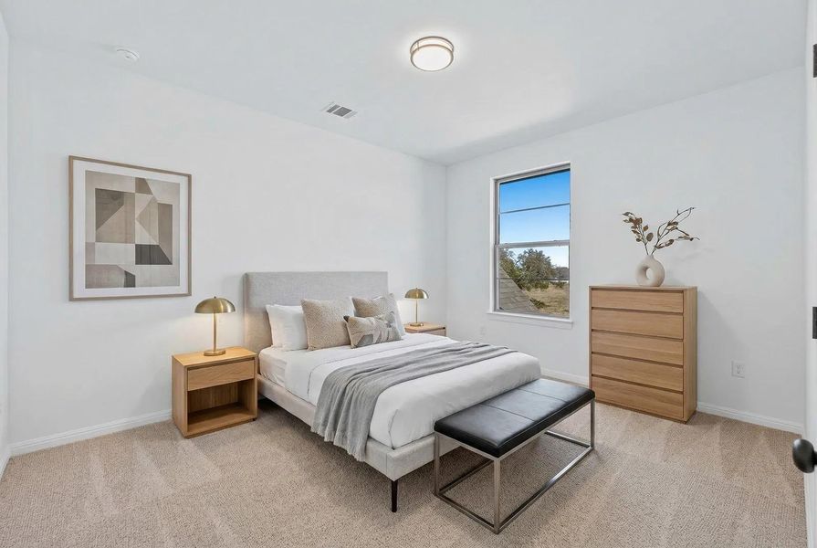 Furnished interior view inside a new home in Parmer Ranch 60, Georgetown (Image 11).