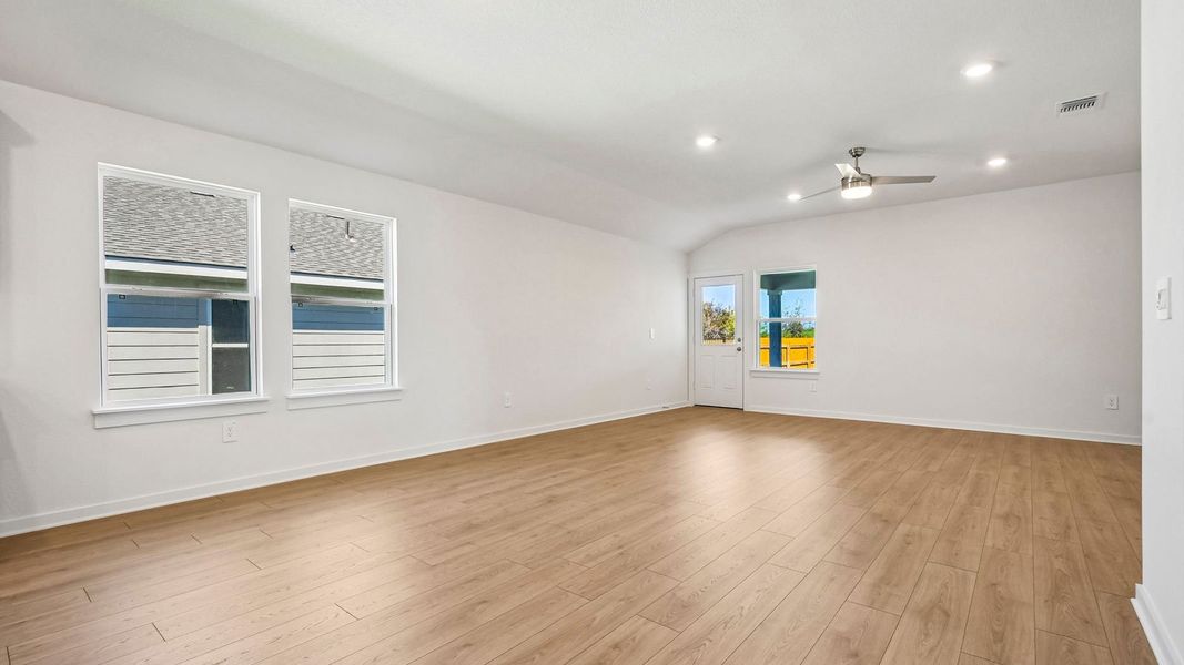 Spacious, unfurnished interior of a new home in Trails at Wildhorse, Austin (Image 15).