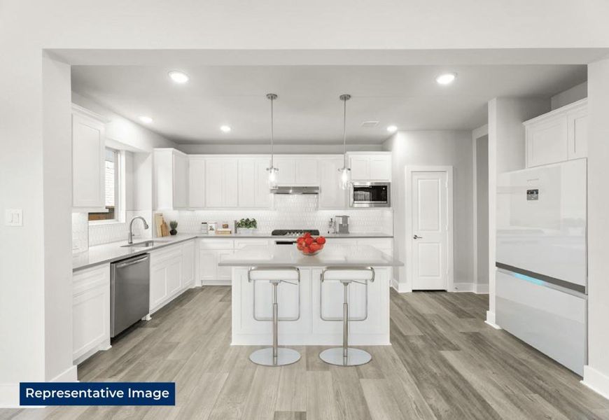 Furnished interior view inside a new home in High Country, Burleson (Image 5).