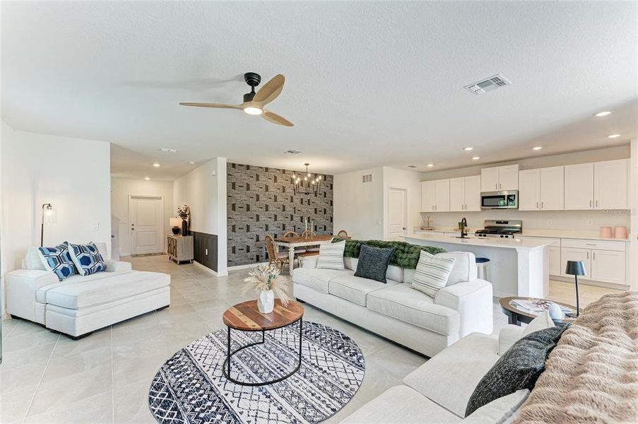 Furnished interior view inside a new home in , Sarasota (Image 34).