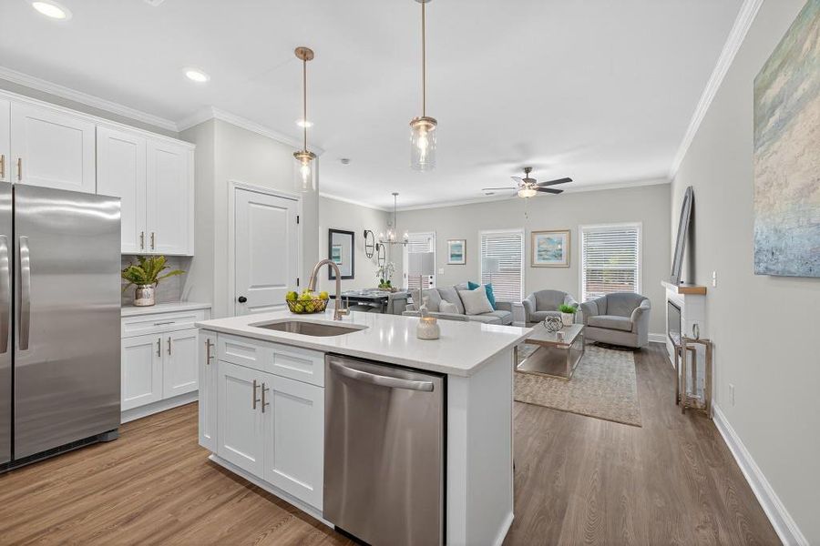Furnished interior view inside a new home in Medlock Park, Austell (Image 4).