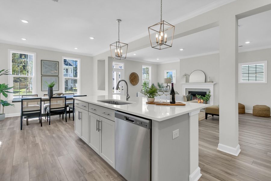 Furnished interior view inside a new home in Six Oaks, Summerville (Image 8).