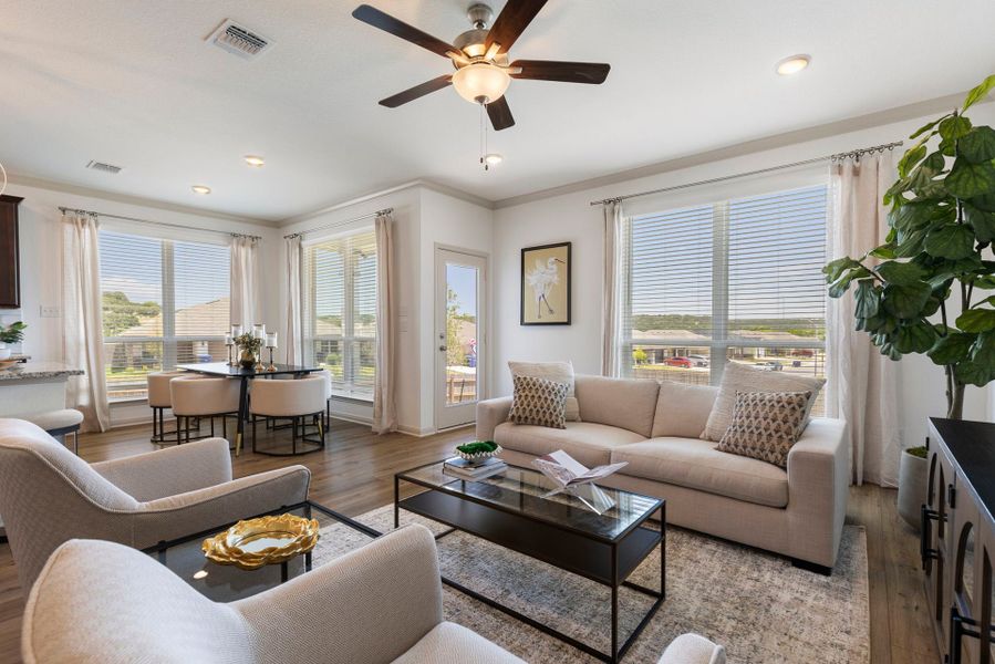 Furnished interior view inside a new home in Arroyo Ranch, Seguin (Image 5).