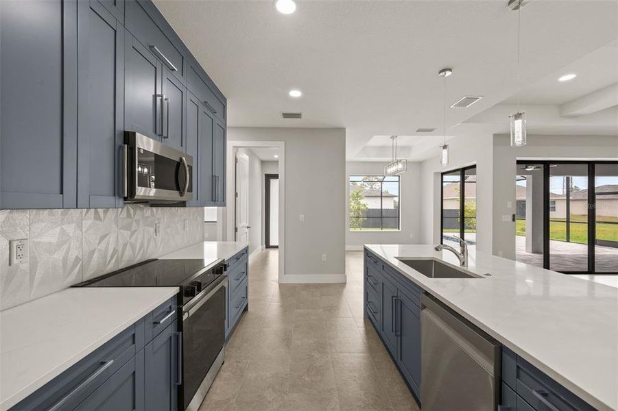 Furnished interior view inside a new home in , Cape Coral (Image 7).