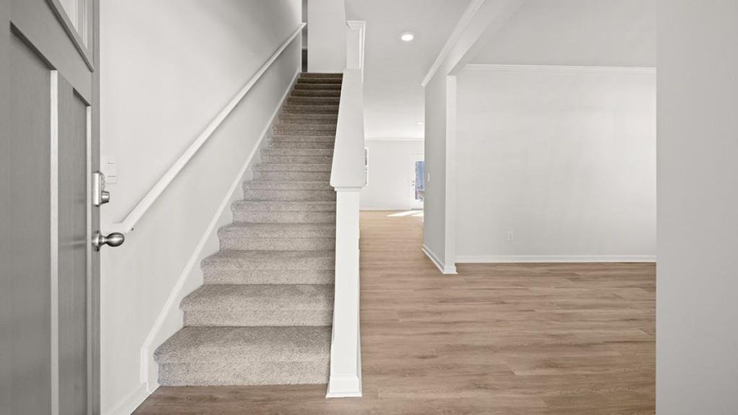 Spacious, unfurnished interior of a new home in Hamptons at Riverwood South, Dallas (Image 45).