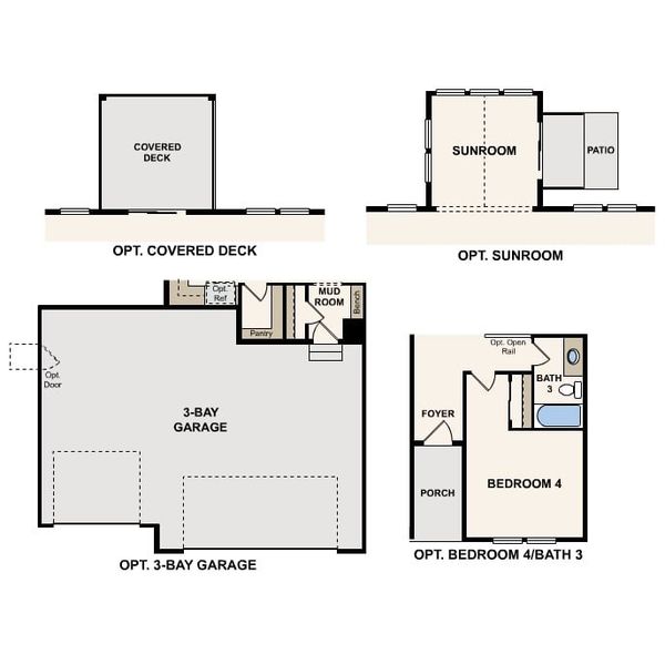 2D floor plan layout of this home in , Jarrell, TX (Image 3).