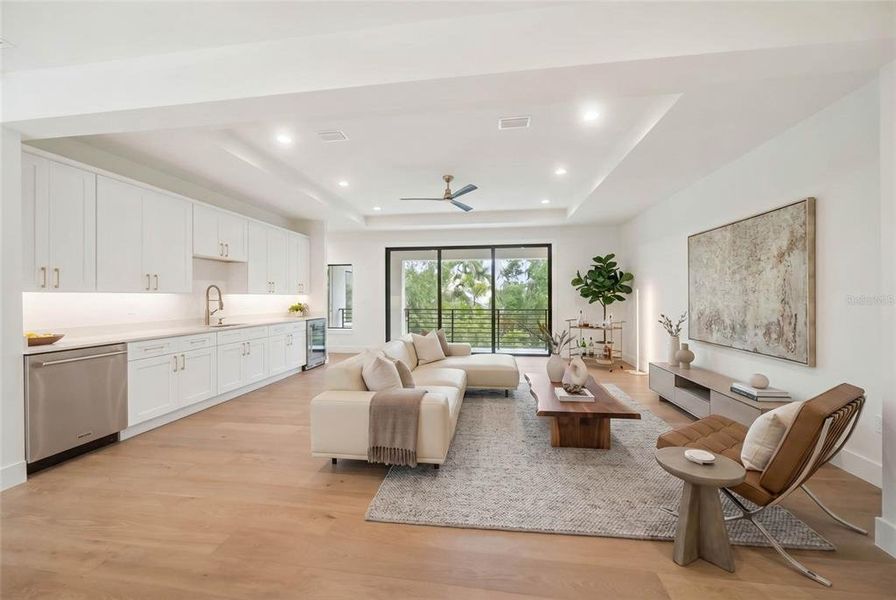 Furnished interior view inside a new home in , Sarasota (Image 59).