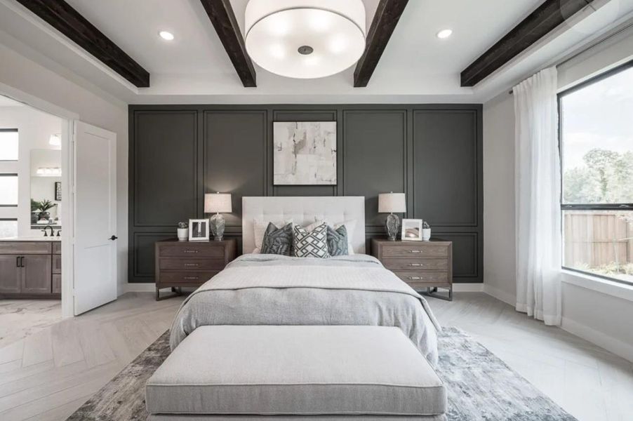 Furnished interior view inside a new home in Sienna 80′, Missouri City (Image 6).