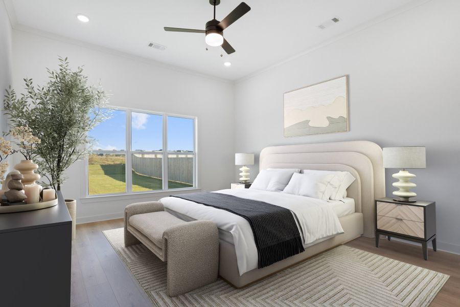Furnished interior view inside a new home in White Oak, Arlington (Image 8). Furnished interior view inside a new home in White Oak, Arlington (Image 8).