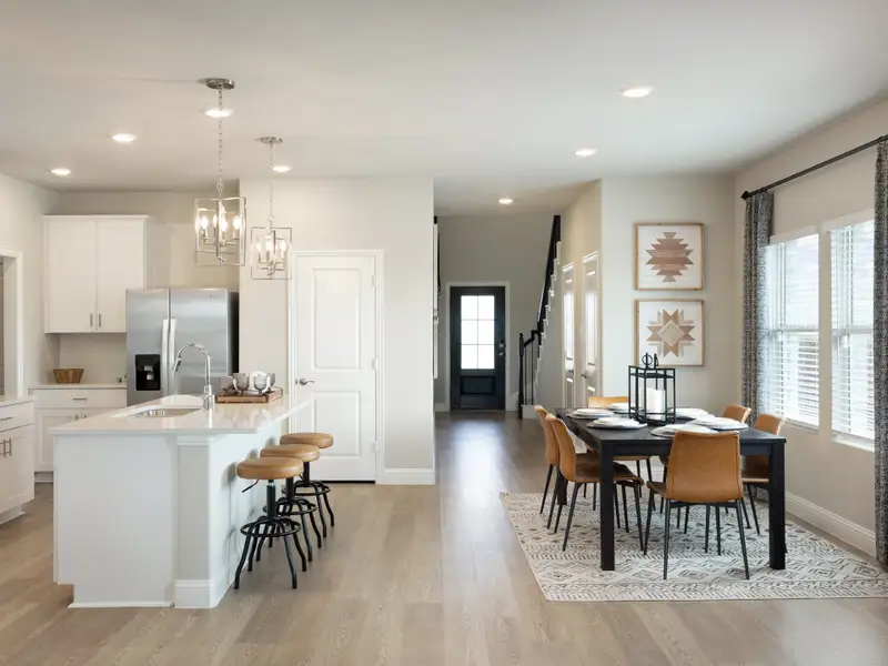Furnished interior view inside a new home in Southridge - Spring Series, McKinney (Image 4).