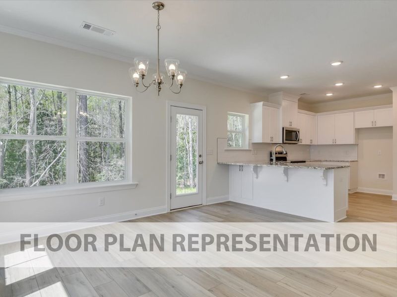 Open Kitchen | 1490 Floorplan by Ivey Homes Open Kitchen | 1490 Floorplan by Ivey Homes