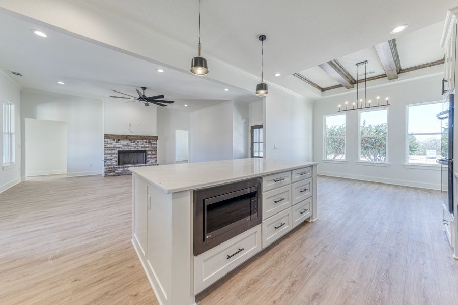 Representative furnished interior of a home built from the Jarrett 1 by Zeal Home Builders in Saddle Crest Estates, Weatherford (Image 9).