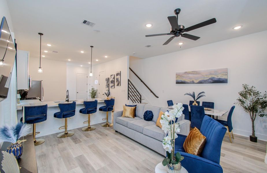 Furnished interior view inside a new home in Benson Street Court, Houston (Image 5).