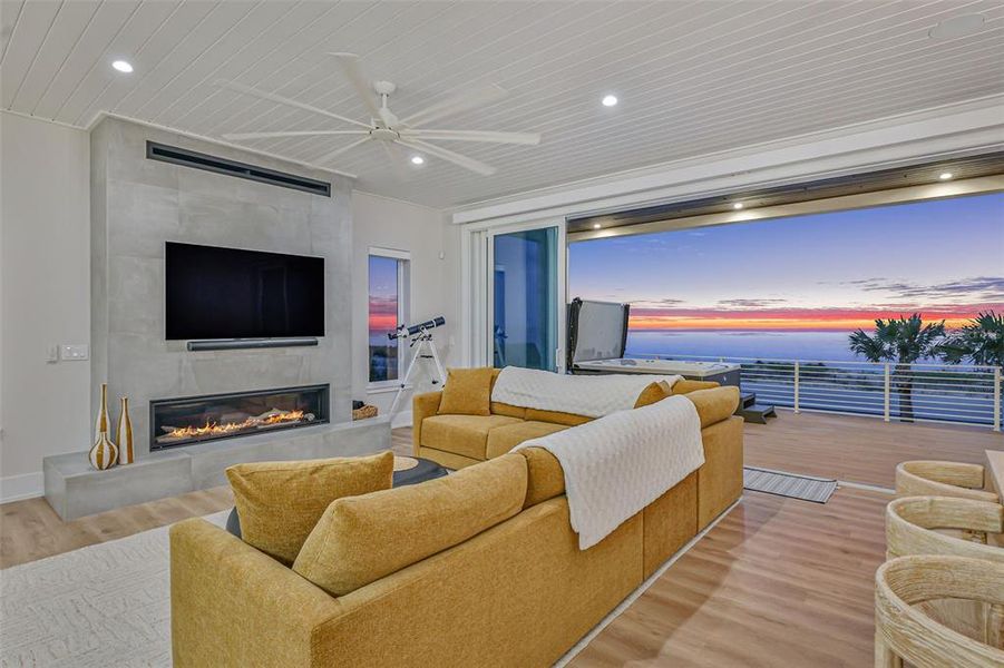 Furnished interior view inside a new home in , Flagler Beach (Image 75).
