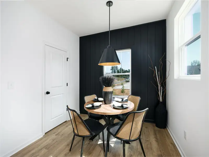 Furnished interior view inside a new home in Dukes Ridge, Charlotte (Image 8).