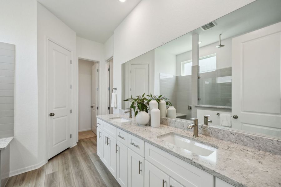 Representative furnished interior of a home built from the Hamilton by Pulte Homes in Windcress, Cove (Image 7). Representative furnished interior of a home built from the Hamilton by Pulte Homes in Windcress, Cove (Image 7).