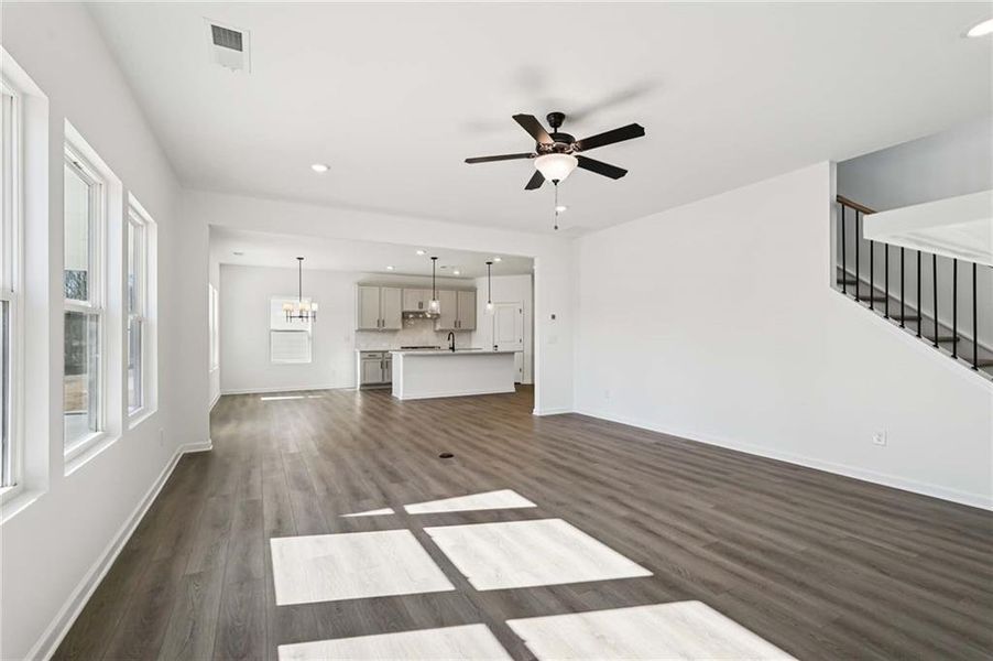 Spacious, unfurnished interior of a new home in Arbors at Richland Creek, Buford (Image 23). Spacious, unfurnished interior of a new home in Arbors at Richland Creek, Buford (Image 23).