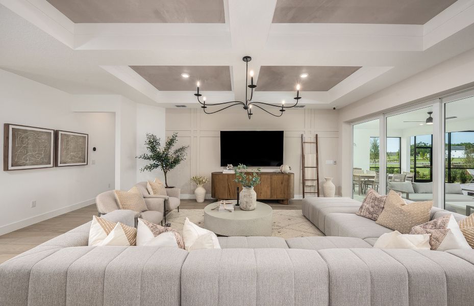 Representative furnished interior of a home built from the Berkley Grand by Pulte Homes in Two Rivers, Zephyrhills (Image 28).
