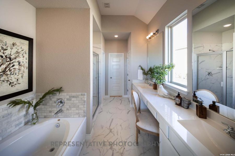 Furnished interior view inside a new home in Davis Ranch, San Antonio (Image 10).