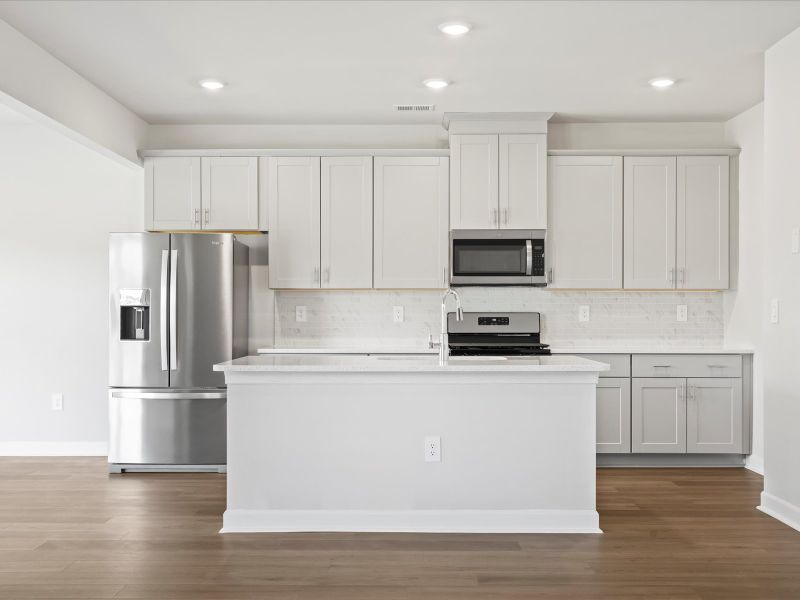 Furnished interior view inside a new home in Village at White Pine, Pendleton (Image 4).