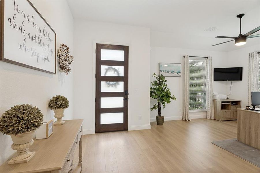Looking towards entry area