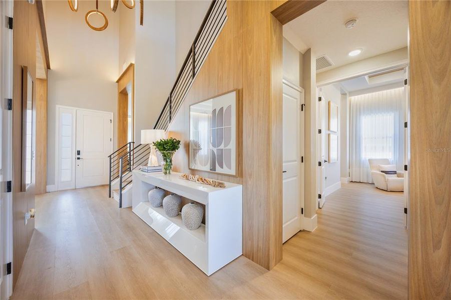 Furnished interior view inside a new home in Avalon Ridge, Winter Garden (Image 47).