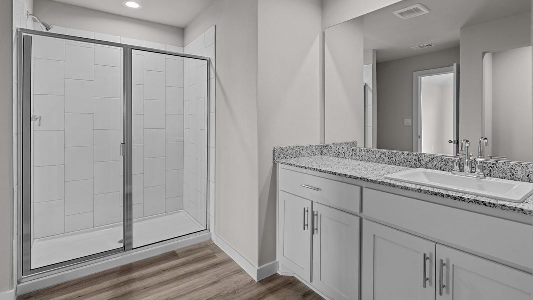 Representative furnished interior of a home built from the TEXAS CALI by D.R. Horton in Homestead at Parks Bell Ranch, Odessa (Image 15).