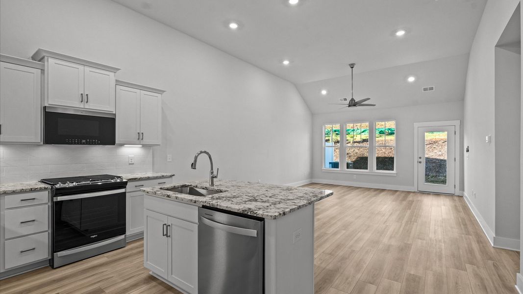 Furnished interior view inside a new home in Camden Cottages, Greenville (Image 10).