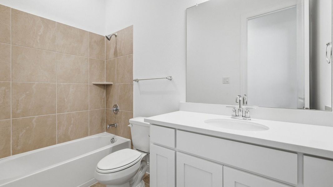 Furnished interior view inside a new home in Rio Vista at Kelly Ranch, Aledo (Image 14).