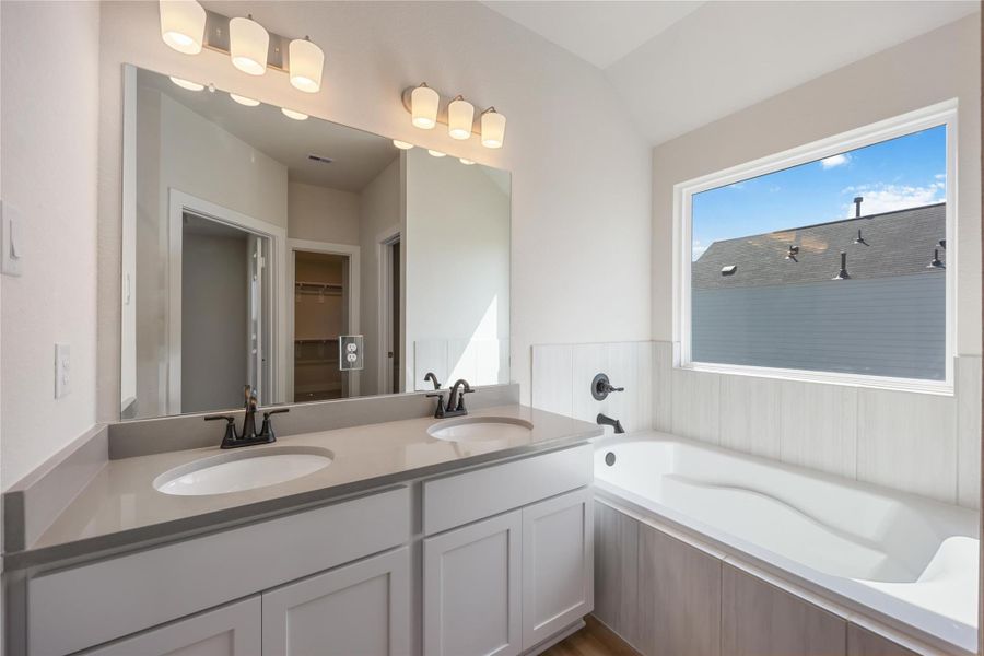 Furnished interior view inside a new home in Alicante, Houston (Image 10). Furnished interior view inside a new home in Alicante, Houston (Image 10).