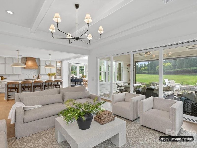 Furnished interior view inside a new home in , Charlotte (Image 22).