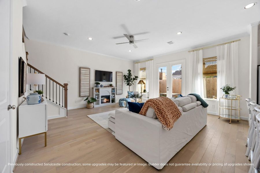 This bright, welcoming living room is a natural canvas for your personal style—make it cozy, bold, or anything in between.