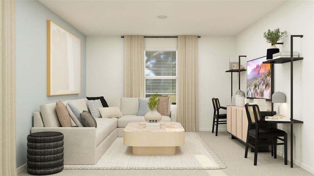 Furnished interior view inside a new home in Firefly Pointe, Hutto (Image 8).