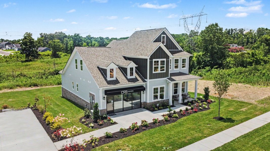 Front exterior of model home