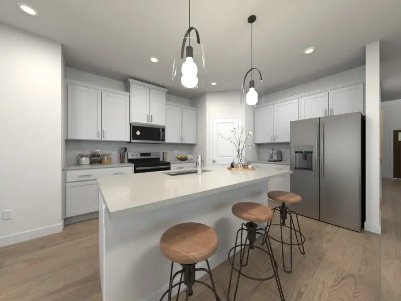 Skip takeout and prep dinner in the well-appointed kitchen.