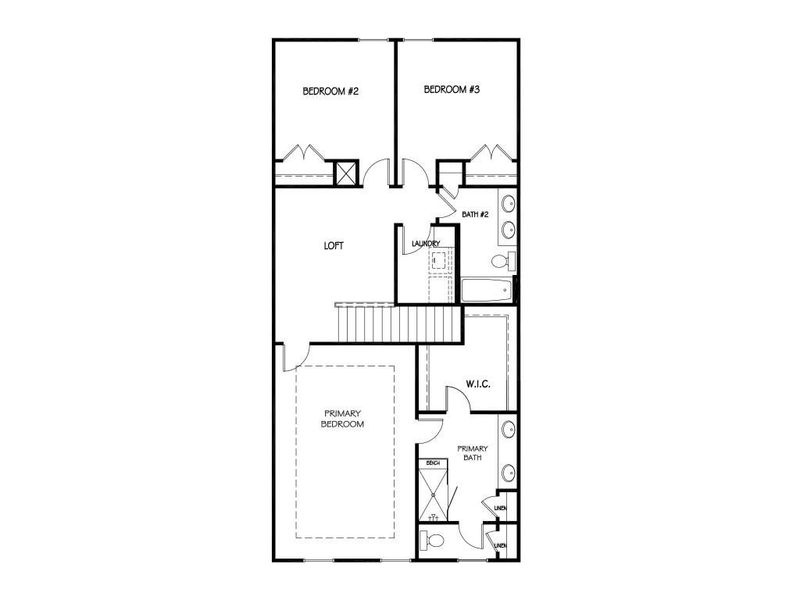 2D floor plan layout of this home in Thurgood Estates, Snellville, GA (Image 3).
