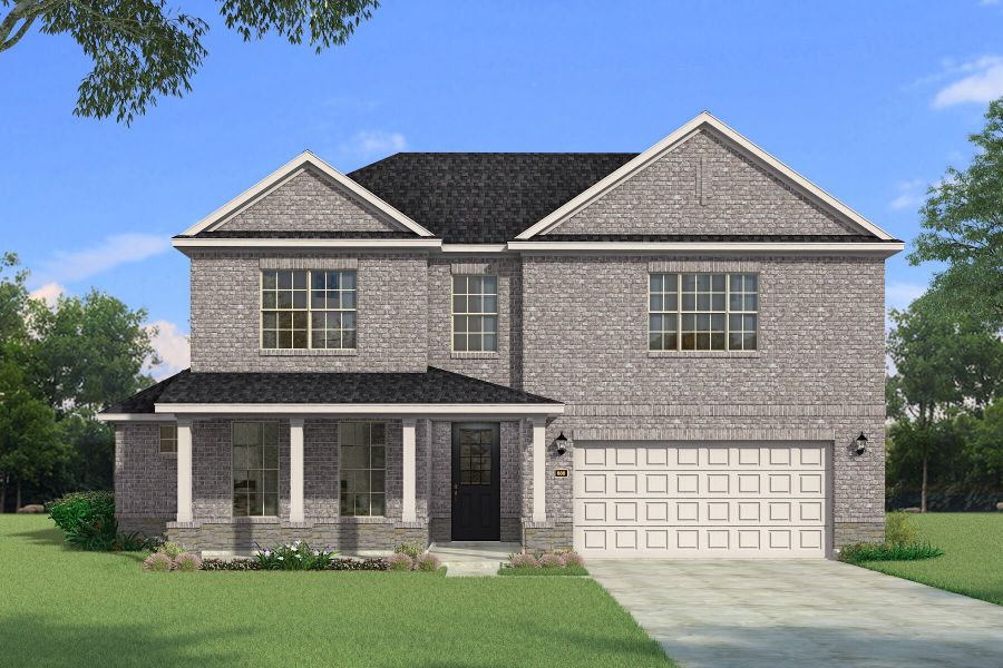 Representative exterior photo of a completed home built from the Vienna by Mattamy Homes in Sutton Fields, Celina, TX (Image 5).