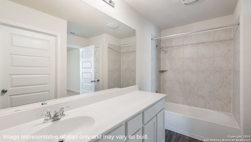 Furnished interior view inside a new home in Brookstone Creek, San Antonio (Image 8).