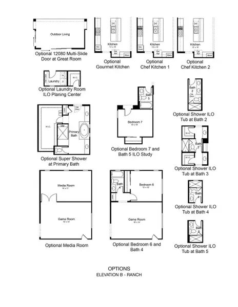 2D floor plan layout of this home in Legado, Queen Creek, AZ (Image 4).