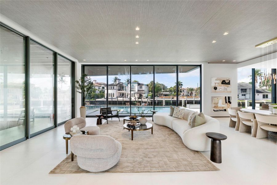 Furnished interior view inside a new home in , Fort Lauderdale (Image 30).