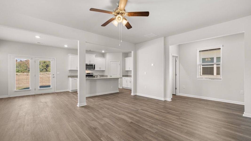 Representative unfurnished interior of a home built from the Somerset by D.R. Horton in Highland Hills, Graniteville (Image 13).