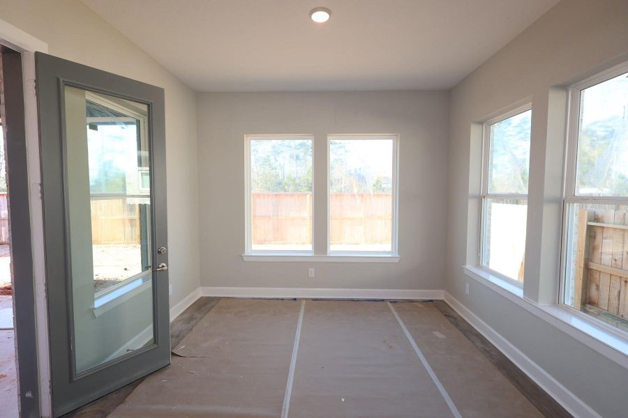 In-progress construction of a new home in Grand Central Park 55' Homesites, Conroe, TX (Image 8).