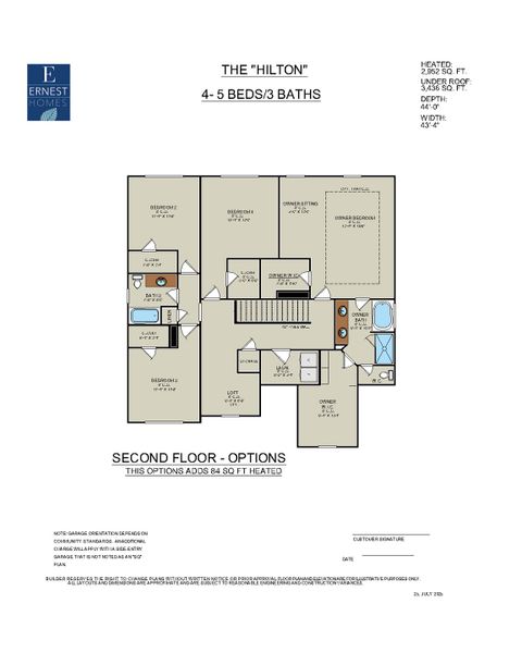 2D floor plan layout of this home in Wexford, Richmond Hill, GA (Image 6).