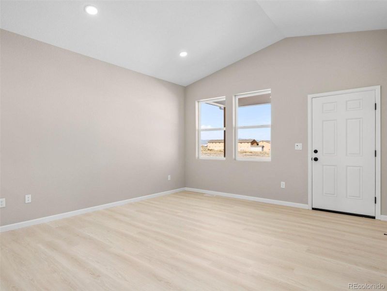 Family room/dining combo Family room/dining combo