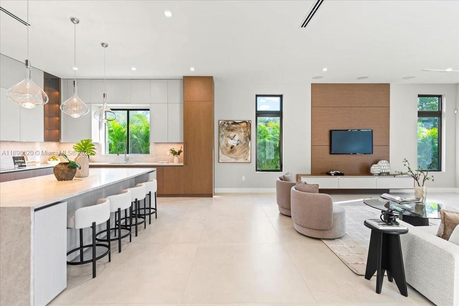 Furnished interior view inside a new home in , Miami (Image 35). Furnished interior view inside a new home in , Miami (Image 35).