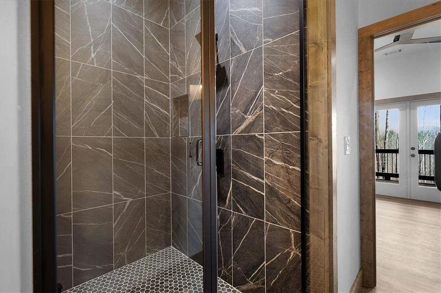 Close-up of interior finishes inside a home in , Ellijay (Image 12).