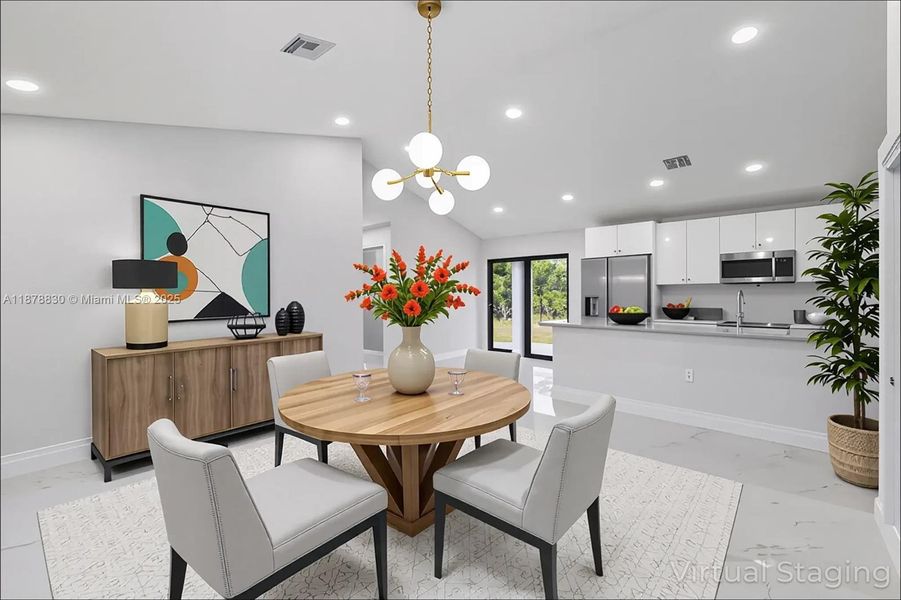 Furnished interior view inside a new home in , Lehigh Acres (Image 15).
