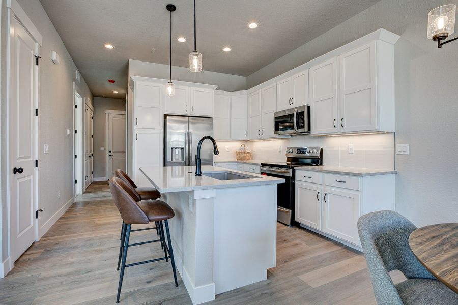 Representative furnished interior of a home built from the The Addison 2 by Landmark Homes in Highlands at Fox Hill, Longmont (Image 11). Representative furnished interior of a home built from the The Addison 2 by Landmark Homes in Highlands at Fox Hill, Longmont (Image 11).