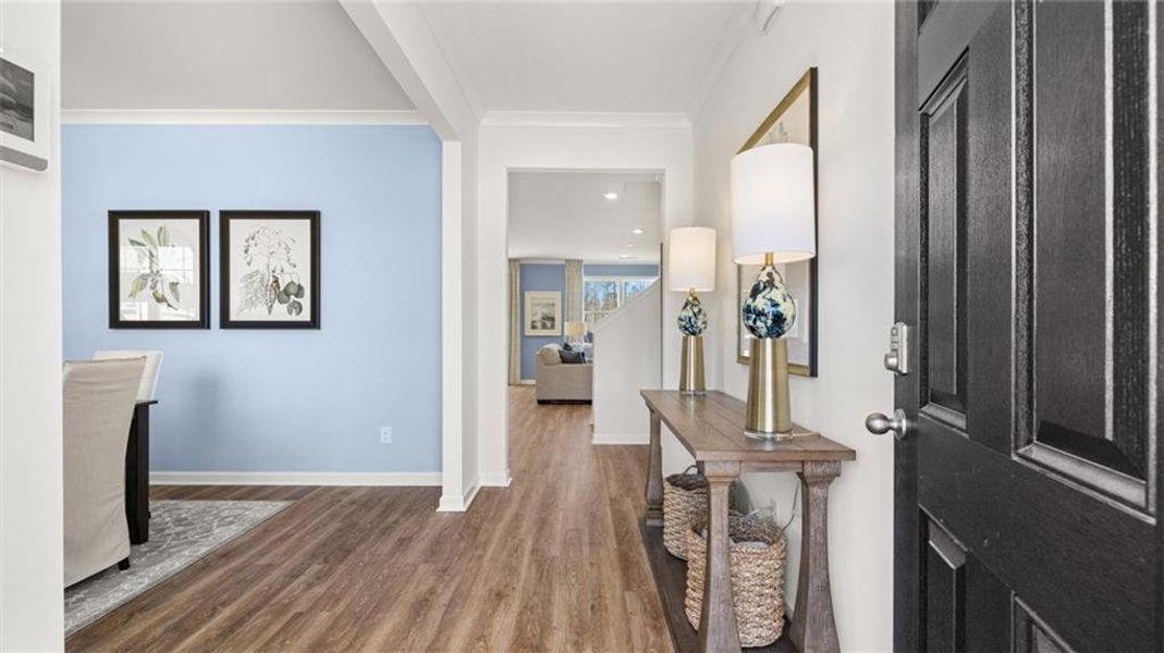 Furnished interior view inside a new home in Kingston Ranch at Lake Oconee, Buckhead (Image 53).
